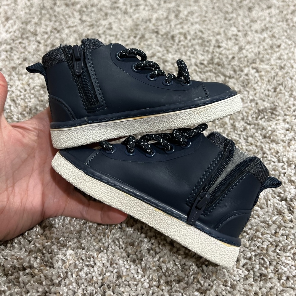 Zara Baby Boy Shoes Navy Boots EU SIZE 20/US SIZE 4.5 - Picture 8 of 8